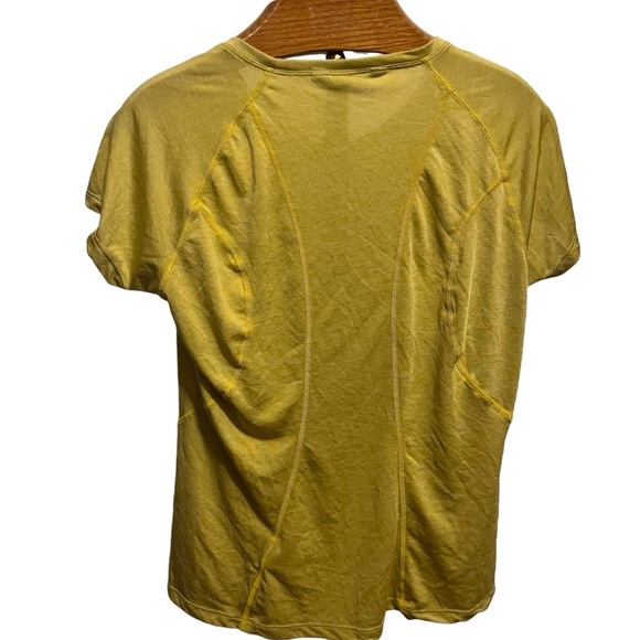 THE NORTH FACE ~ Women’s Athletic Yellow Short Sleeve Base Layer - Picture 2 of 7